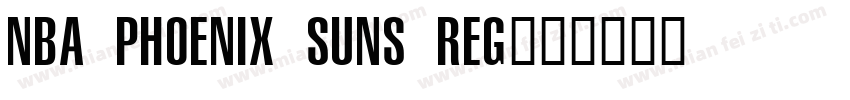 NBA Phoenix Suns Reg字体转换
